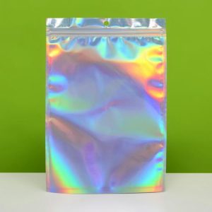 Пакет Zip-lock ПЭТ, иридисцентный, со сплошным окном, плоский, еврослот 18 х 26 см - 100 шт.