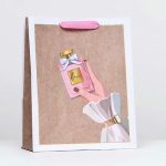 Пакет крафт "Love" 26 х 32 х 12 см - 6 шт.