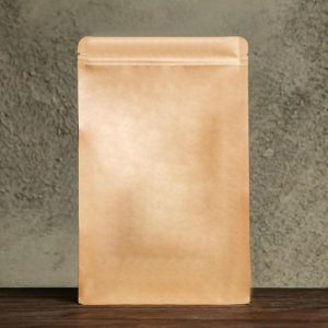 Пакет Zip-lock, крафт, с плоским дном, прямоугольное окно, 16 х 26 см - 25 шт.