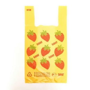 Пакет "Фрукты ", полиэтиленовый, майка, 28 х 50 см, 17 мкм - 100 шт.