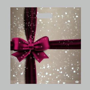 Пакет "Подарочный перламутр", полиэтилен. с вырубн. ручкой, 38х45 см, 60 мкм - 5 шт.