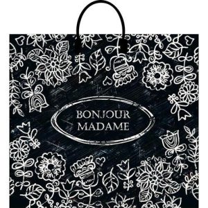 Пакет "Мадам", полиэтиленовый с пластиковой ручкой, 80 мкм 37 х 34 см - 10 шт.