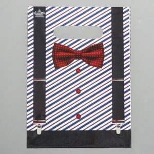 Пакет "Костюмчик", полиэтиленовый с вырубной ручкой, 19х25 см, 30 мкм - 100 шт.