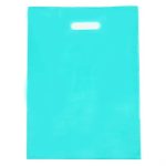 Пакет полиэтиленовый с вырубной ручкой, Бирюзовый 30-40 См, 30 мкм - 50 шт.