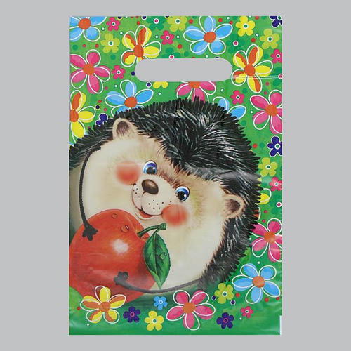 Пакет "Ёжик", полиэтиленовый с вырубной ручкой, 30 мкм, 20 х 30 см - 100 шт.