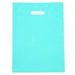 Пакет полиэтиленовый с вырубной ручкой, Бирюзовый 30-40 См, 50 мкм - 50 шт.
