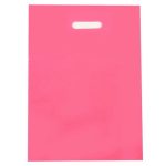 Пакет полиэтиленовый с вырубной ручкой, Розовый 30-40 См, 30 мкм - 50 шт.