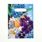 Пакет "Яркое лето", полиэтиленовый с вырубной ручкой, 19х25 см, 30 мкм - 100 шт.