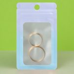 Пакет Зип-лок с окном, с еврослотом, градиент, 7 х 10 см - 100 шт.