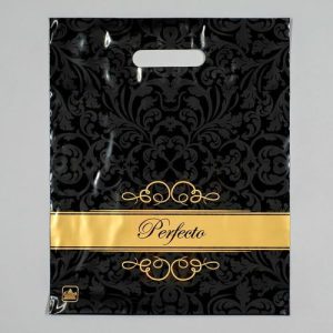 Пакет "Перфекто Шайн", полиэтиленовый с вырубной ручкой, 90 мкм 30 х 37 см - 25 шт.