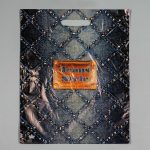 Пакет "Джинсовый бутик", полиэтиленовый с вырубной ручкой, 27 мкм 34 х 45 см - 50 шт.