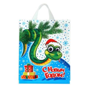 Пакет "Мордашка", полиэтиленовый с петлевой ручкой, 28х35 см - 25 шт.