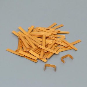 Клип-лента в нарезке, золотая, 5 см - 100 шт.