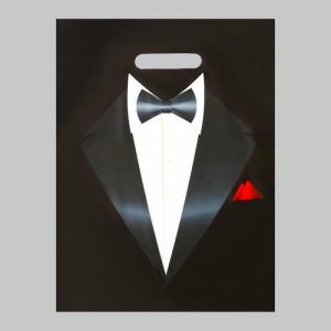 Пакет "Смокинг", полиэтиленовый с вырубной ручкой, 30 х 40 см, 50 мк - 20 шт.