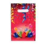 Пакет "Праздничные шары", полиэтиленовый, с вырубной ручкой, 20 х 30 см, 30 мкм - 50 шт.