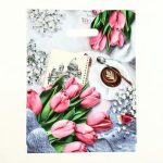 Пакет "Романтик", полиэтиленовый с вырубной ручкой, 29х38 см, 30 мкм - 50 шт.