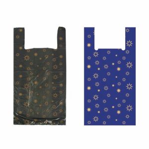 Пакет "Звезды", полиэтиленовый майка, 31 х 59 см, 18 мкм МИКС - 100 шт.