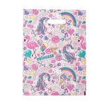 Пакет полиэтиленовый с вырубной ручкой "Единороги", 30х40 см, 50 мкм - 20 шт.