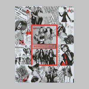 Пакет "Индустрия моды", полиэтиленовый с вырубной ручкой, 80 мкм, 40 х 50 см - 50 шт.