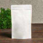 Пакет Zip-lock Крафт, белый, с прямоугольным окном 12 х 20 см - 50 шт.