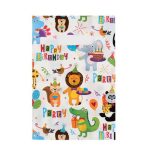 Пакет "Вечеринка зверят", полиэтилен. с выруб ручкой,20х30 см,30 мкм - 20 шт.