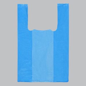 Пакет "Синий", полиэтиленовый, майка, 25 х 45 см, 14 мкм - 100 шт.