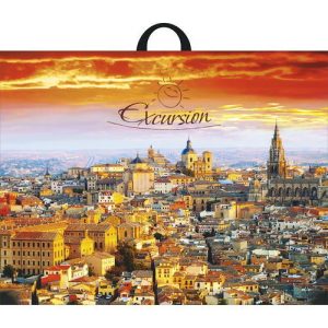 Пакет "Экскурсия", полиэтиленовый с петлевой ручкой, 71 х 55 см, 90 мкм - 25 шт.