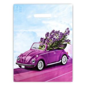 Пакет "Аромат лаванды", полиэтиленовый с вырубной ручкой 31х40 см, 60 мкм - 50 шт.