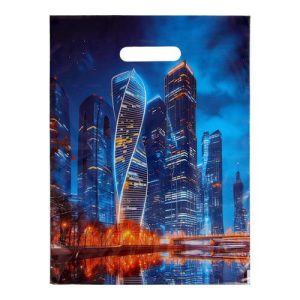 Пакет подарочный "Москва" 30 х 40 см 50 мкм - 20 шт.