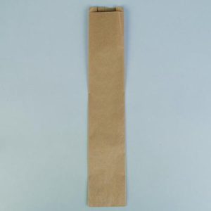 Пакет крафт бумажный фасовочный, V-образное дно 11 х 5 х 61 см - 100 шт.