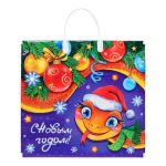 Пакет "Кокетка", полиэтиленовый с пластиковой ручкой, 37х34см - 10 шт.