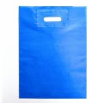 Пакет полиэтиленовый с вырубной ручкой, Лазурный 30-40 См, 50 мкм - 50 шт.