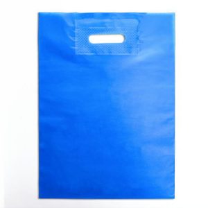 Пакет полиэтиленовый с вырубной ручкой, Лазурный 30-40 См, 50 мкм - 50 шт.