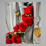 Пакет "Цветы" полиэтиленовый, с вырубной ручкой, 38 х 45 см, 60 мкм - 50 шт.