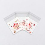 Пакет БОПП с липкой лентой, "Корейский стиль", 7*7+3см МИКС - 100 шт.