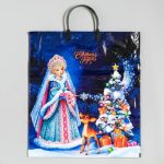 Новый год. Пакет "Сказочная фея", полиэтиленовый с пластиковой ручкой, 40х44 см - 10 шт.