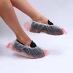 Бахилы с двойной подошвой оранжевые 400*150мм 14/28 мкм 25 пар/уп