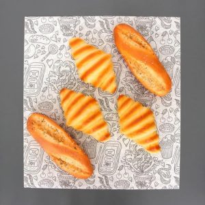 Бумага парафинированная "Завтрак", в листах, 0,38 х 0,42 м - 200 шт.