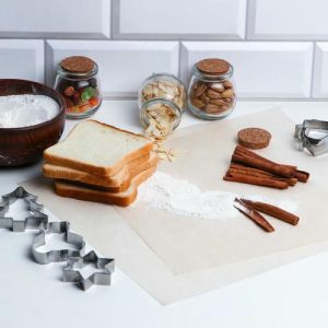 Бумага пищевая жиростойкая в листах , бежевая, 30,5 х 30,5 см - 200 шт.