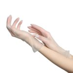 Перчатки виниловые, неопудренные, нестерильные, размер S, 50 пар, прозрачные