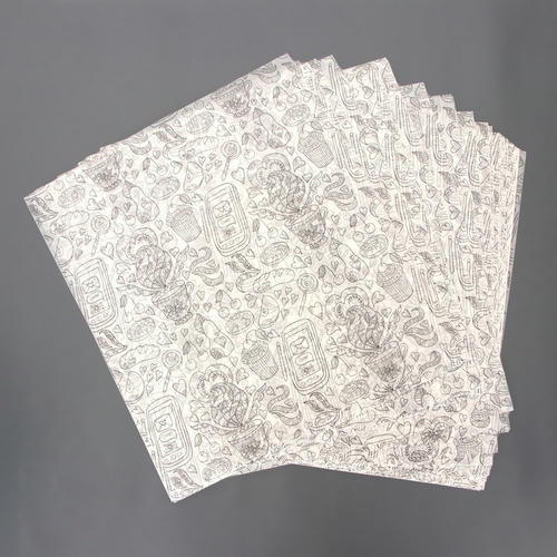 Бумага парафинированная "Завтрак", в листах, 0,38 х 0,42 м - 200 шт. — изображение 2