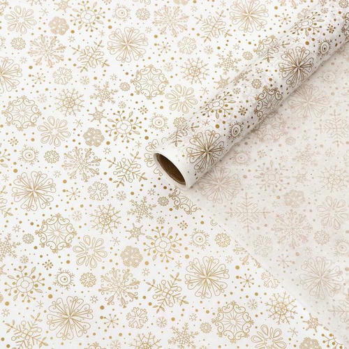 Бумага силиконизированная «Снежинки», золотые, для выпечки, 0,38 х 5 м — изображение 2