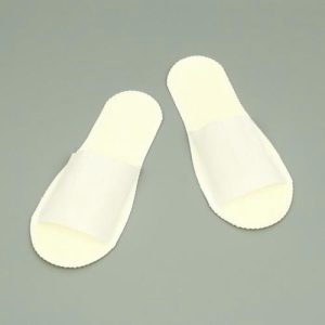 Одноразовые тапочки, Стандарт, бело-бежевые, 42р