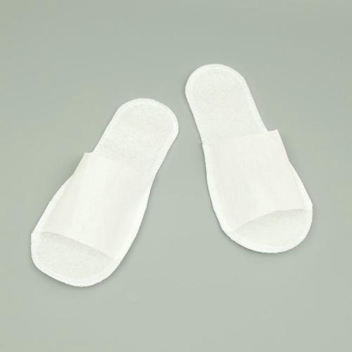 Тапочки одноразовые, антикризисные, подошва 4 мм, белые, 42 р