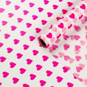 Бумага силиконизированная «Сердце», для выпечки, 0,38 х 5 м