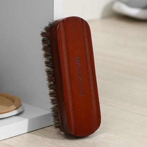 Щётка для обуви с конским волосом, 13x5x4 см — изображение 2