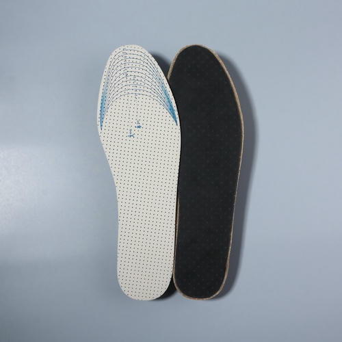 Стельки для обуви, универсальные, двухслойные, р-р RU до 44 (р-р Пр-ля до 46), 28 см, пара, цвет серый — изображение 2