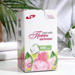 Ватные паффы косметические, сложение зиг-заг, 7,5*7,5см. 100 шт