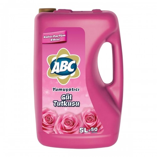 АВС Кондиционер - ополаскиватель, смягчитель для белья 5000 мл. (роза), Fabric Softener 5000 Ml. rose